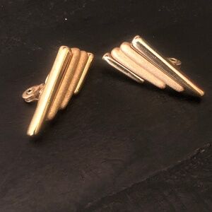 Gold Tone Clip-On Earrings